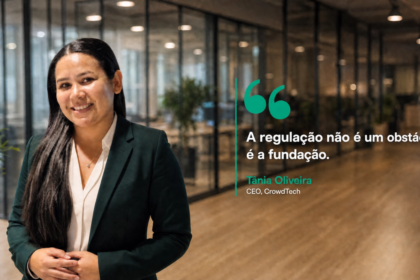 Tânia Oliveira, CEO da CrowdTech, startup brasileira de infraestrutura tecnológica para plataformas de crowdfunding reguladas pela CVM.