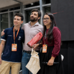 Gustavo Mendes, Dr. Thiago Daibes Padilha e Yara Santos durante evento de lançamento da parceria em Fortaleza-CE.