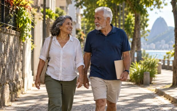 Casal acima dos 60 anos; o mercado de planos criou produtos específicos para esse público.